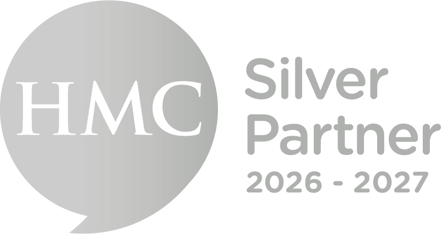 HMC logo to show that Jo Beckett is a Silver Partner for 2026-2027